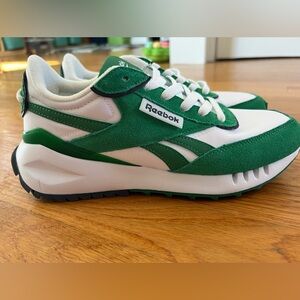 Reebok Green and White Athletic Shoes